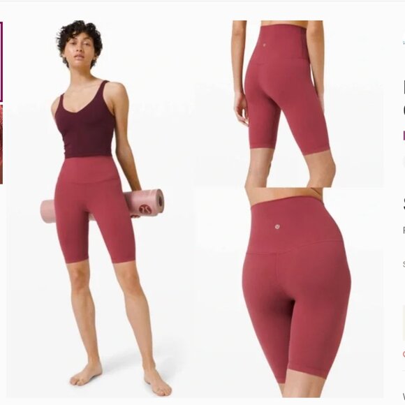 Lululemon Align Super High-Rise Short 10" Chianti - Picture 1 of 3
